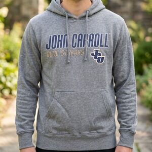 Pel‎ Athletic John Carroll University Blue Streaks Hoodie Heather Grey XXL